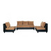 Chicago Sofa Set Brown