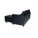 Deco L Shape Sofa Black