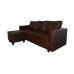 Deco L Shape Sofa Brown