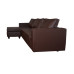 Deco L Shape Sofa Brown