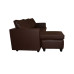 Deco L Shape Sofa Brown