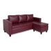 Deco L Shape Sofa Maroon