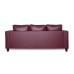 Deco L Shape Sofa Maroon