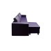 Deco L Shape Sofa Purple