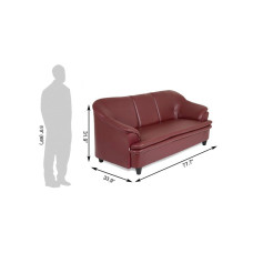 Gandhi Sofa Set Maroon