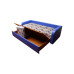 Sofa Cum Bed - Pated Blue Merino